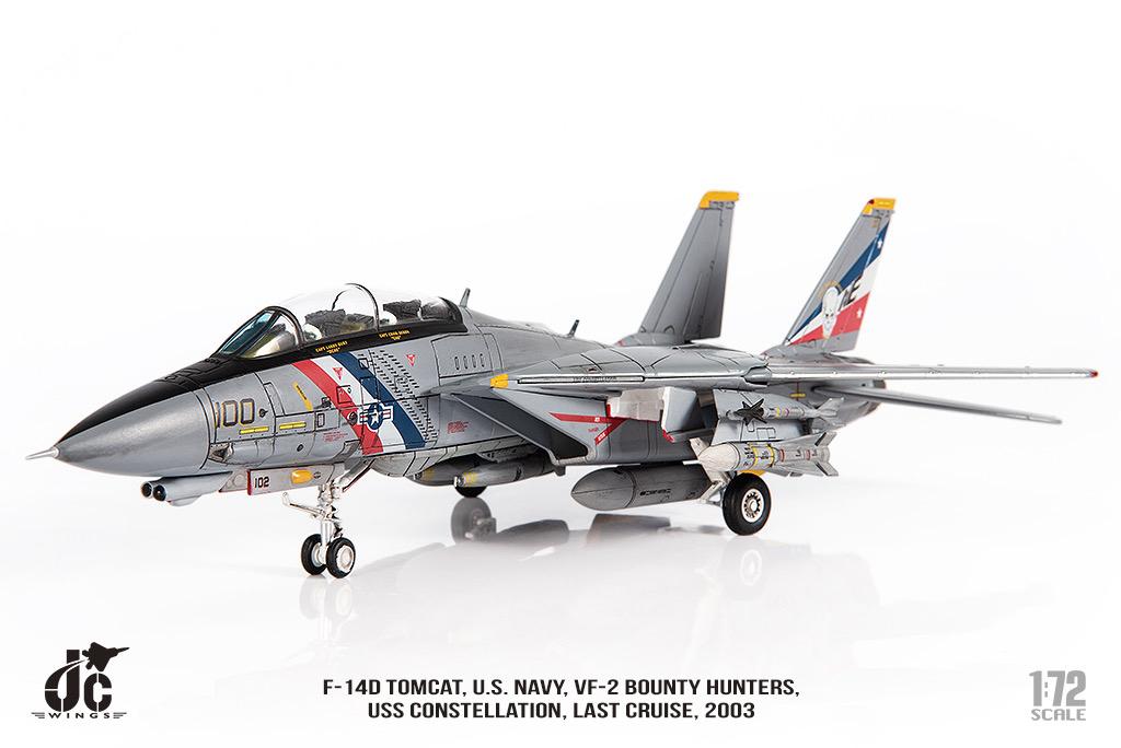 JC Wings JCW-72-F14-018 | Grumman F-14D Tomcat, Ophalen, Schaalmodel, Jocelyn Liu <leehing380@163.com>, Nieuw