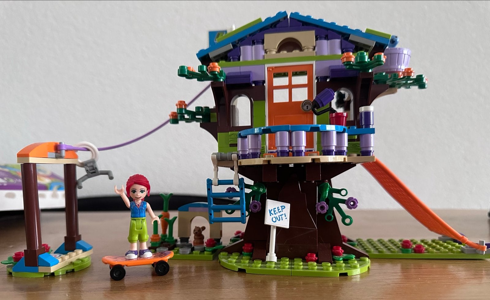 LEGO Friends 41335 Mia's Boomhut, Friends, Ophalen of Verzenden, Zo goed als nieuw, Complete set