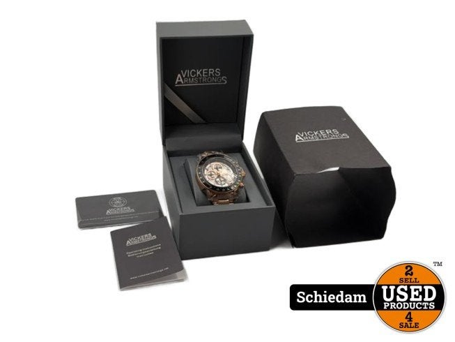 Vickers Armstrong Velocity Chronograph Horloge, Sieraden, Tassen en Uiterlijk, Flex Ltd., Zo goed als nieuw, https://flex.com/contact-us