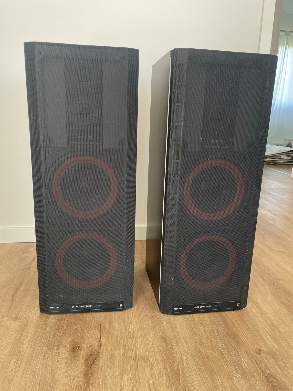 Philips 70FB565/00 Vloerstaande Luidsprekers - Vintage Gelui, Ophalen, Gebruikt, 120 tot 150 watt, Geschikt voor surround/home cinema