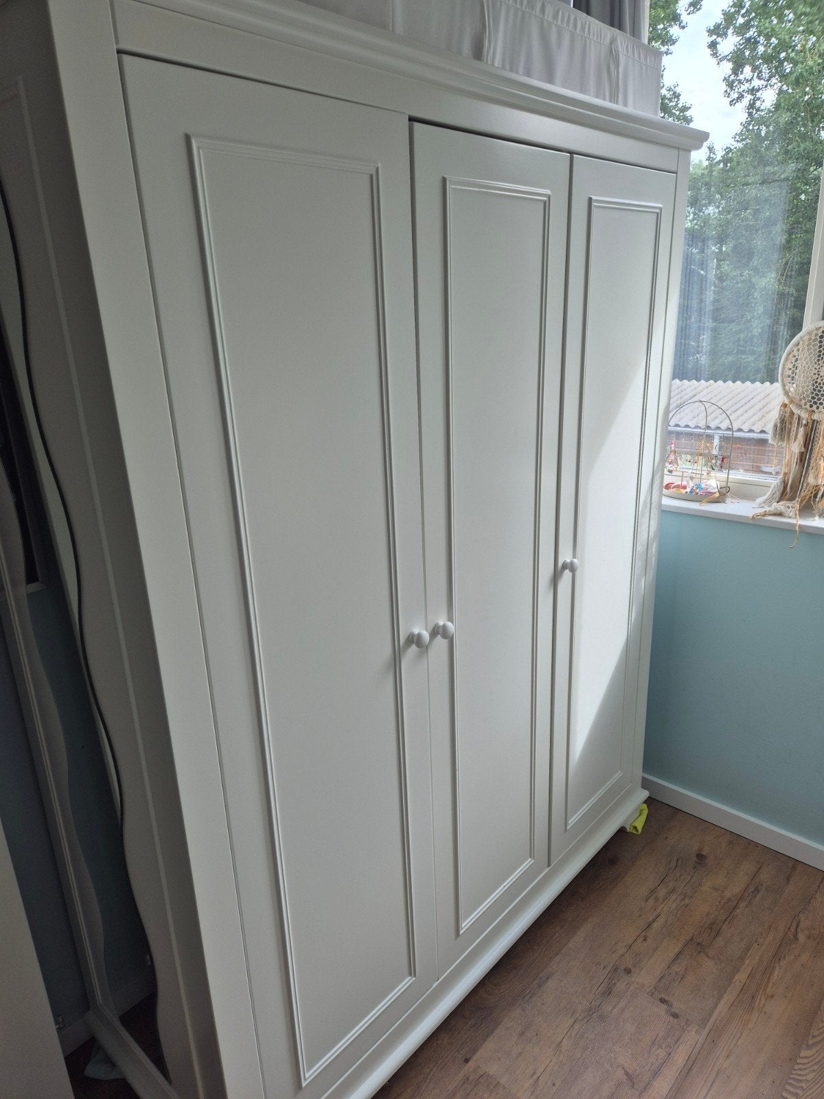 Bopita Charlotte 3-deurs kledingkast wit, Ophalen, 50 tot 70 cm, 100 cm of meer, 105 cm of meer