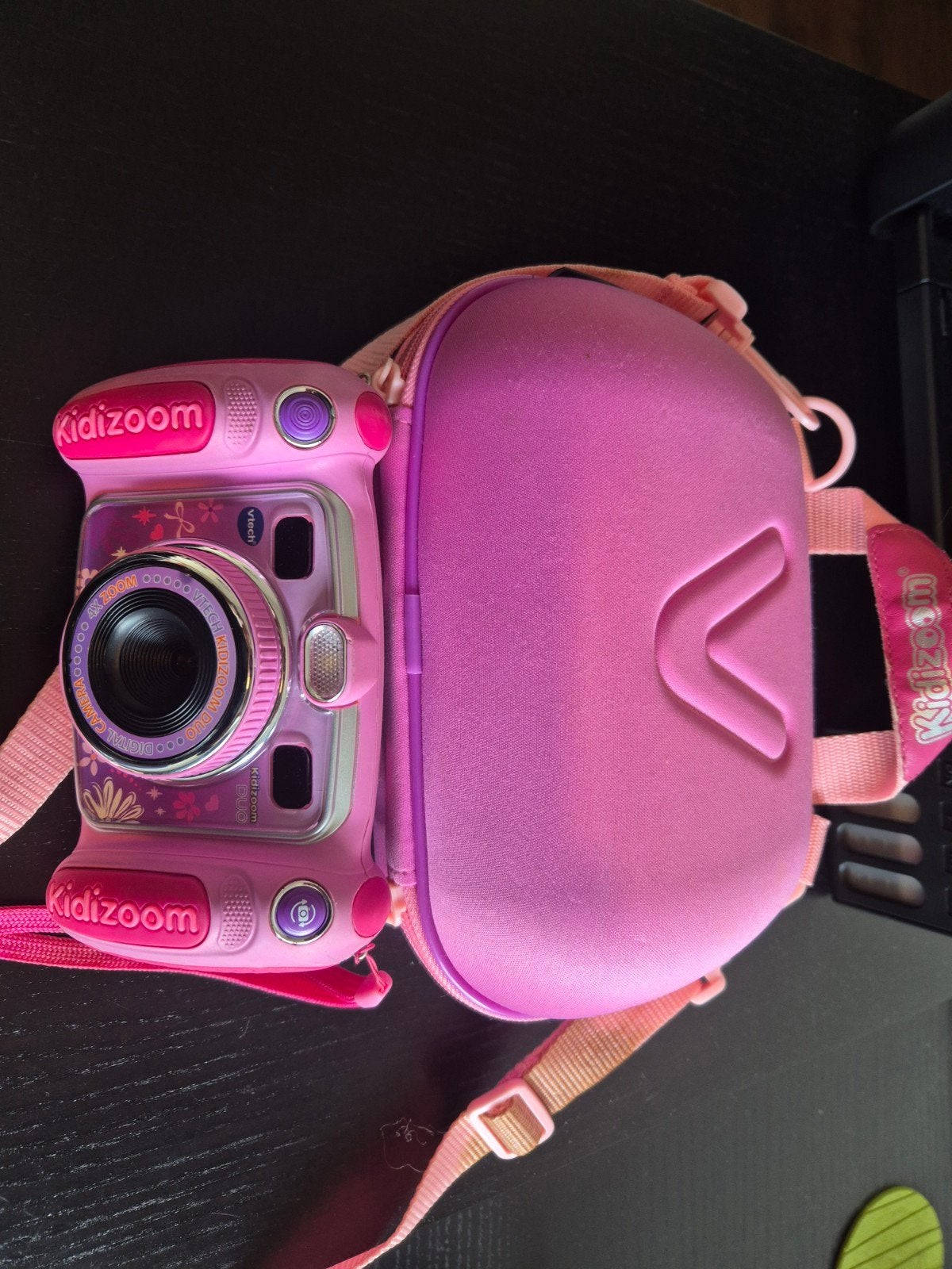 VTech Kidizoom Duo DX kindercamera roze met tas, Kinderen en Baby's, Ophalen, Gebruikt