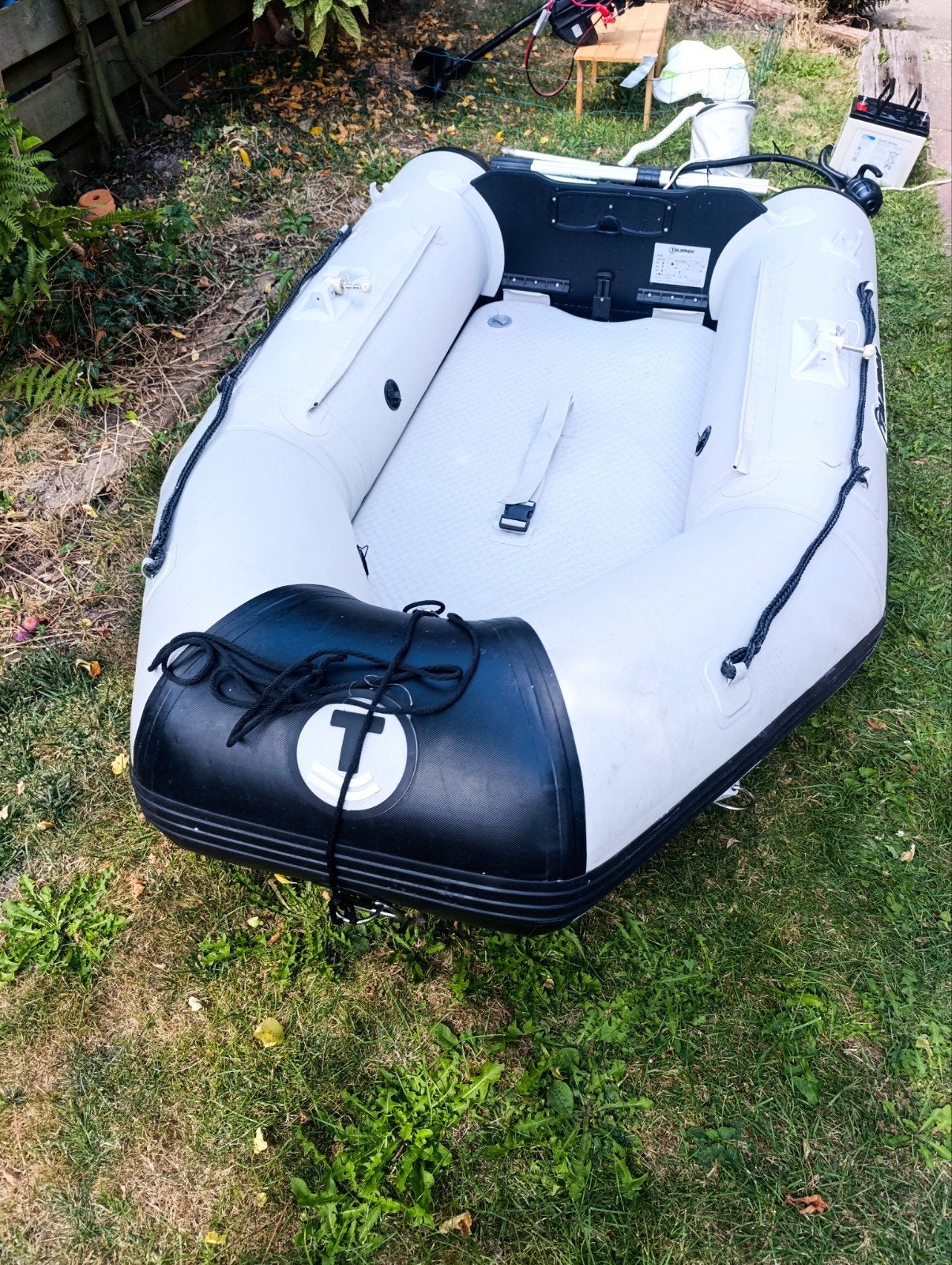 Talamex QLA230 + AirDeck + motor + accu + pomp tot 30-08!!!, Ophalen, Airdeck, Inclusief motor, Elektrisch