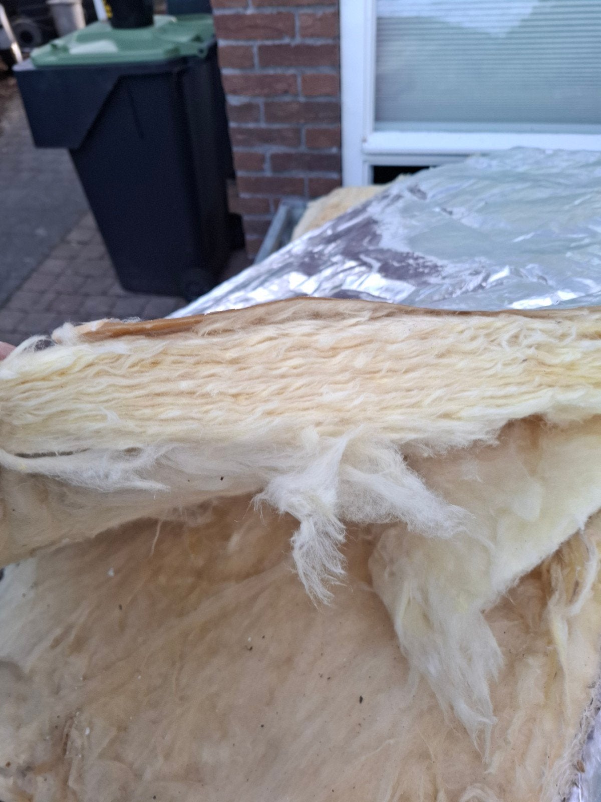 Gebruikte isolatieplaten - Glaswol met aluminiumfolie, Dakisolatie, Gebruikt, Ophalen of Verzenden, 15 m² of meer
