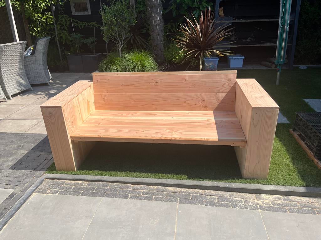Tuinmeubelen: Tuinbank, Loungebank douglas, Ophalen, Nieuw, Hout
