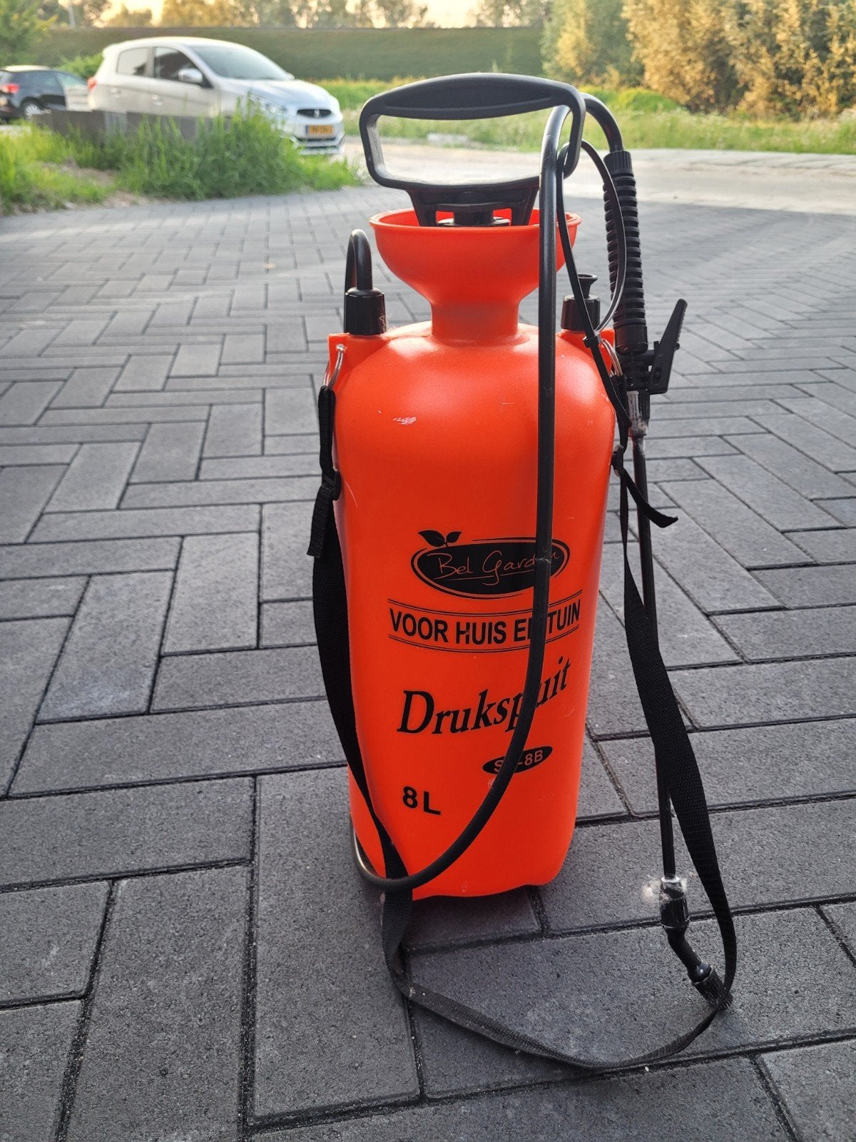 Drukspuit, Ophalen, Zo goed als nieuw, Onkruidbestrijding
