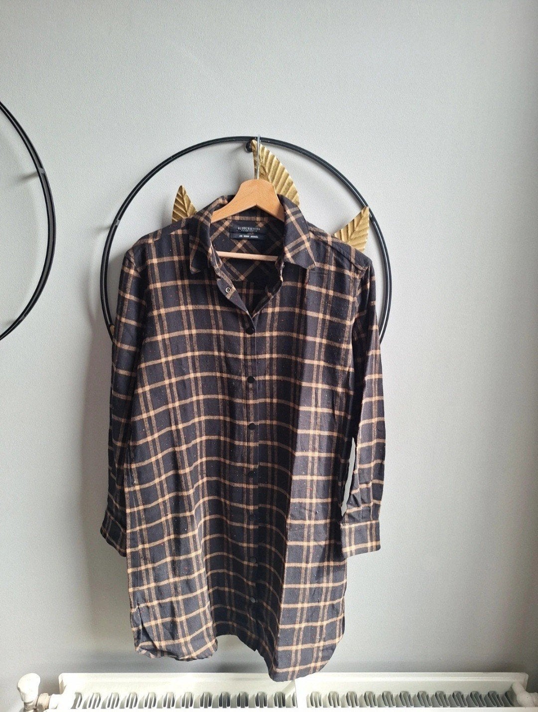 Scotch & Soda geruit overhemd/tuniek, maat XS, Zwart, Scotch & Soda, Ophalen of Verzenden, Zo goed als nieuw