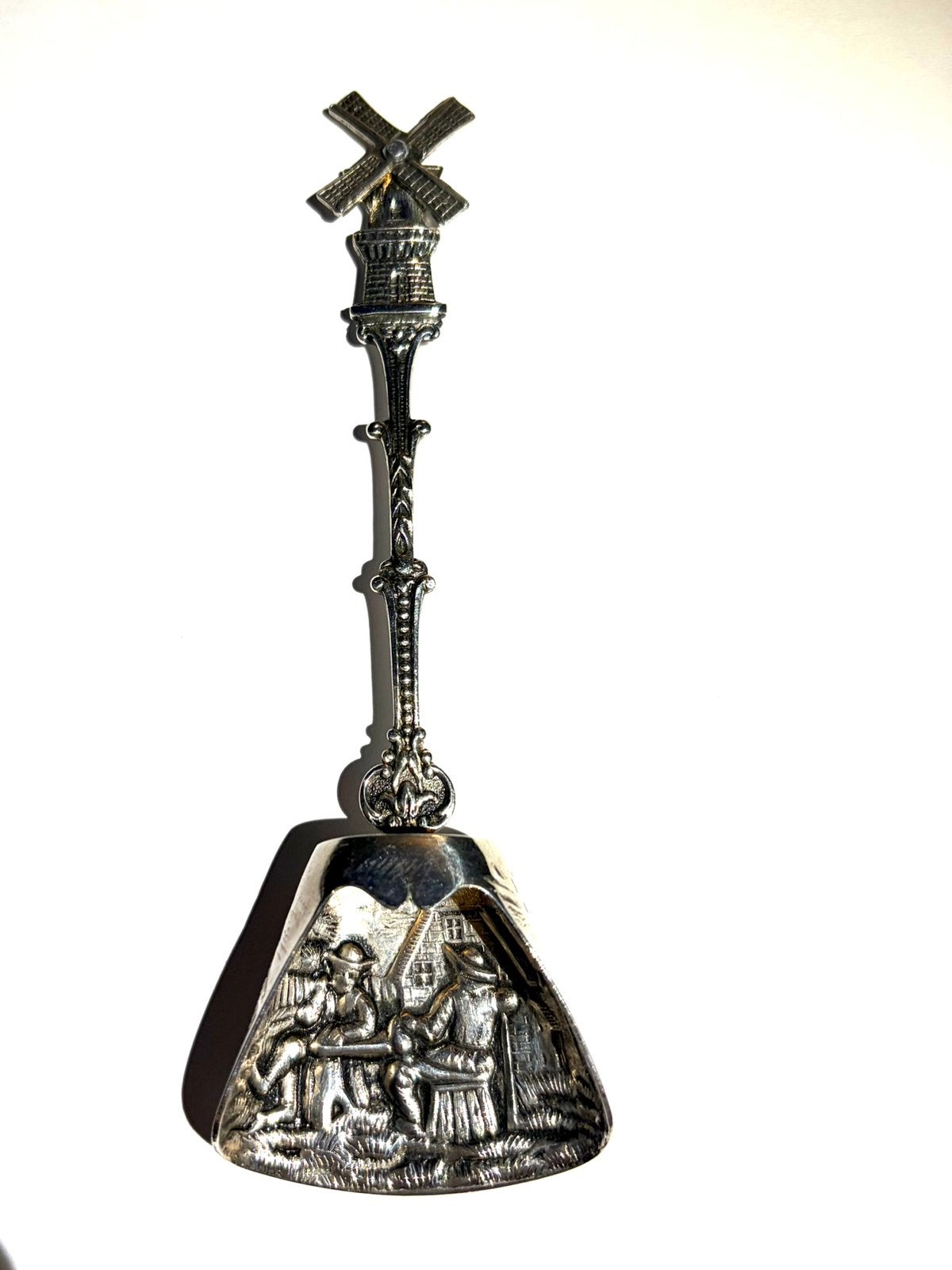 Prachtige verzilverde suikerschep met molen, Ophalen of Verzenden