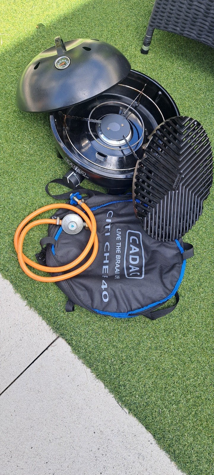 Cadac Citi Chef 40 BBQ - Draagbare Gasbarbecue, Tuin en Terras, Ophalen, Zo goed als nieuw