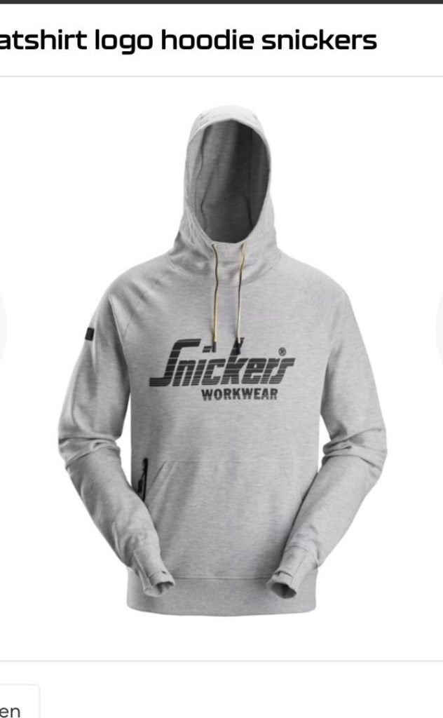 Snickers Hoodie 2894 Grey Melange - Size XL, Verzenden, Nieuw, Snickers