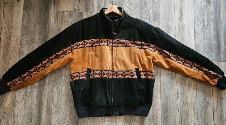 leren / suède heren jack / jas maat XL, Ophalen, Gedragen, Maat 56/58 (XL), Bruin