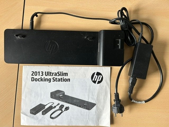 HP UltraSlim Docking Station mét adapter, Computers en Software, Ophalen, Hp, Zo goed als nieuw, Docking station