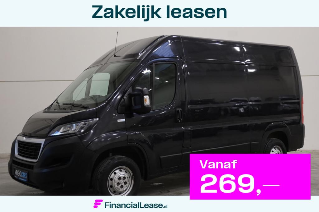 Peugeot Boxer 2.2 BlueHDi 140PK L3/H2 ZWART NAVI CAMERA PDC, Voorwielaandrijving, Stof, Gebruikt, Zwart