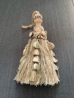 luxe sierkwast sleutelkwast decoratie kwast beige-groen 35cm, Ophalen, Nieuw