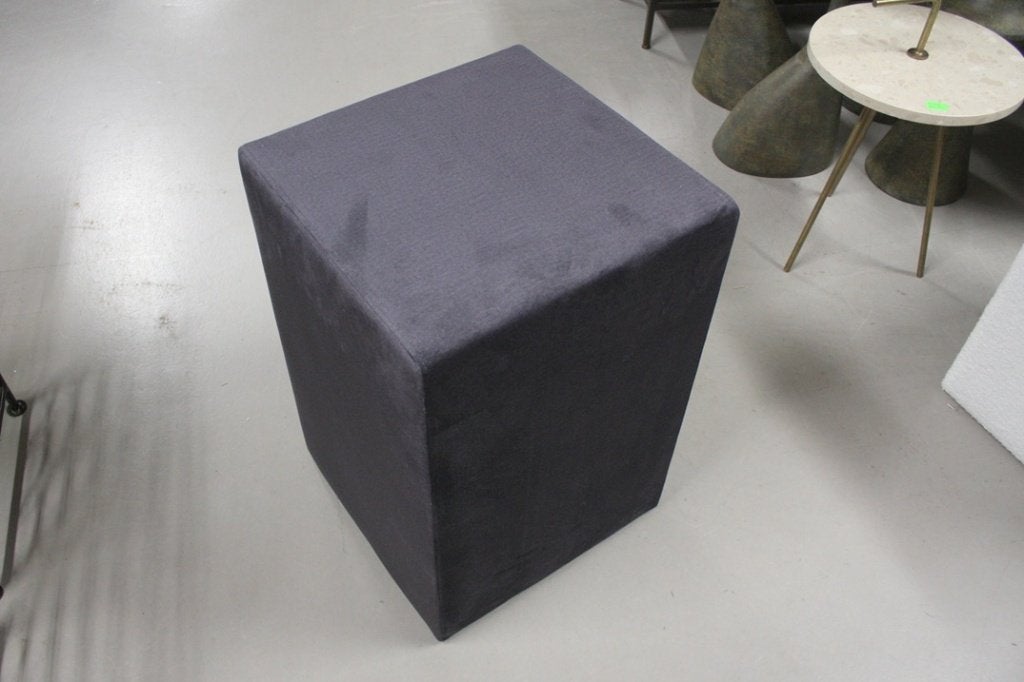 Vierkante hocker nachtkastje velvet antraciet (set van 2), Ophalen, Minder dan 50 cm, Vierkant, Nieuw