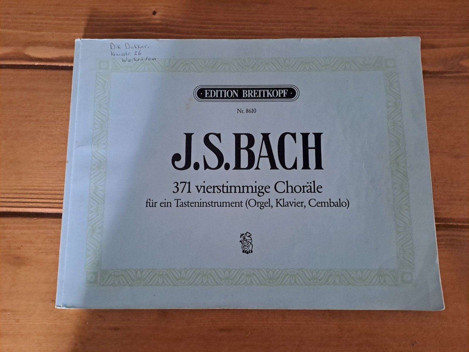J.S Bach 371 vierstimmige Choräle, Gebruikt, Klassiek, Overige soorten, Ophalen of Verzenden