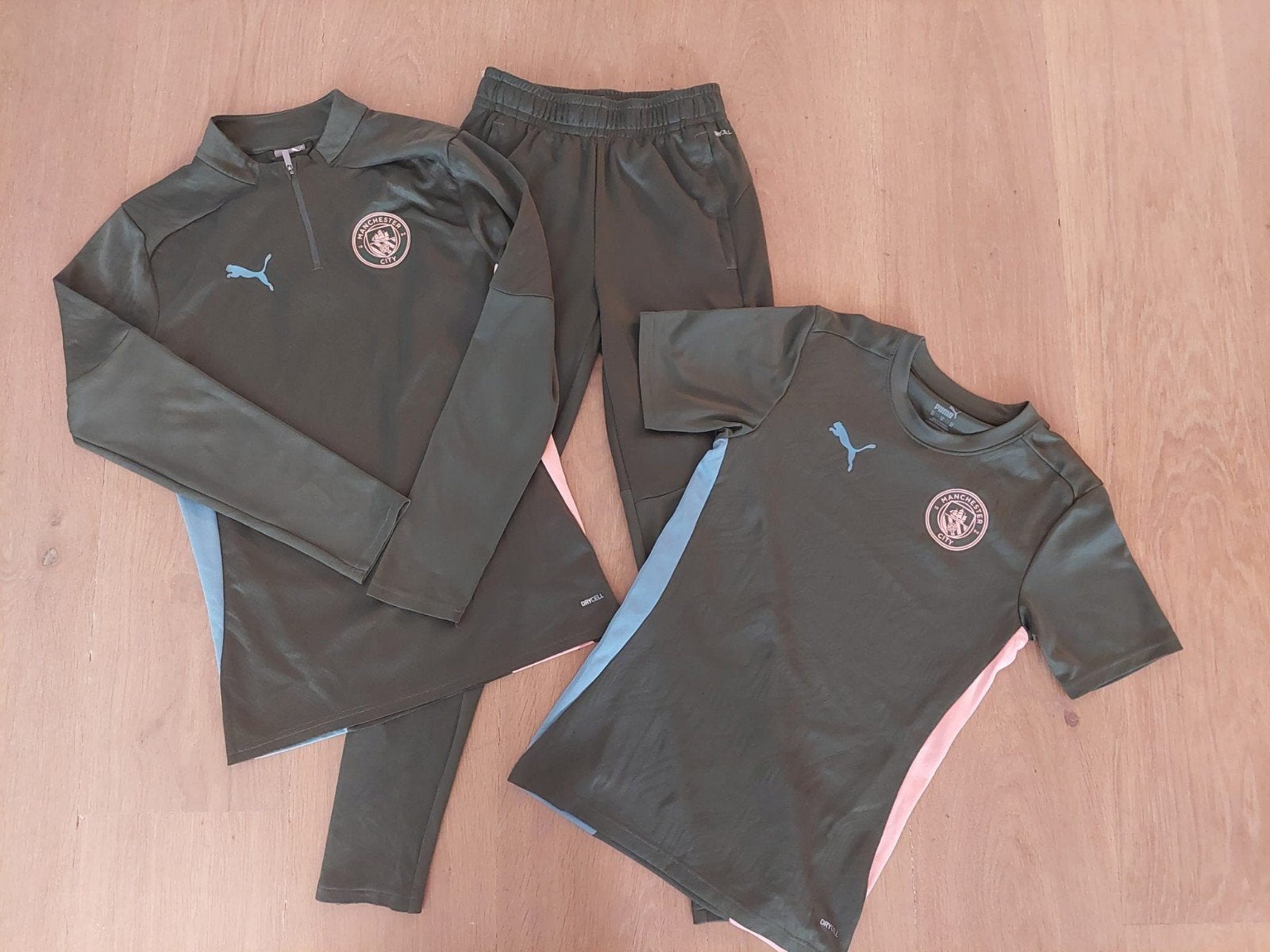 Trainingspak voetbal Manchester City maat XS, Ophalen, Blauw, Zo goed als nieuw, Voetbal