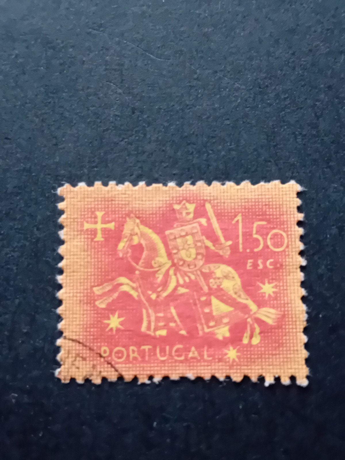 Portugal postzegel - Ridder te paard (1.50 ESC), Ophalen of Verzenden