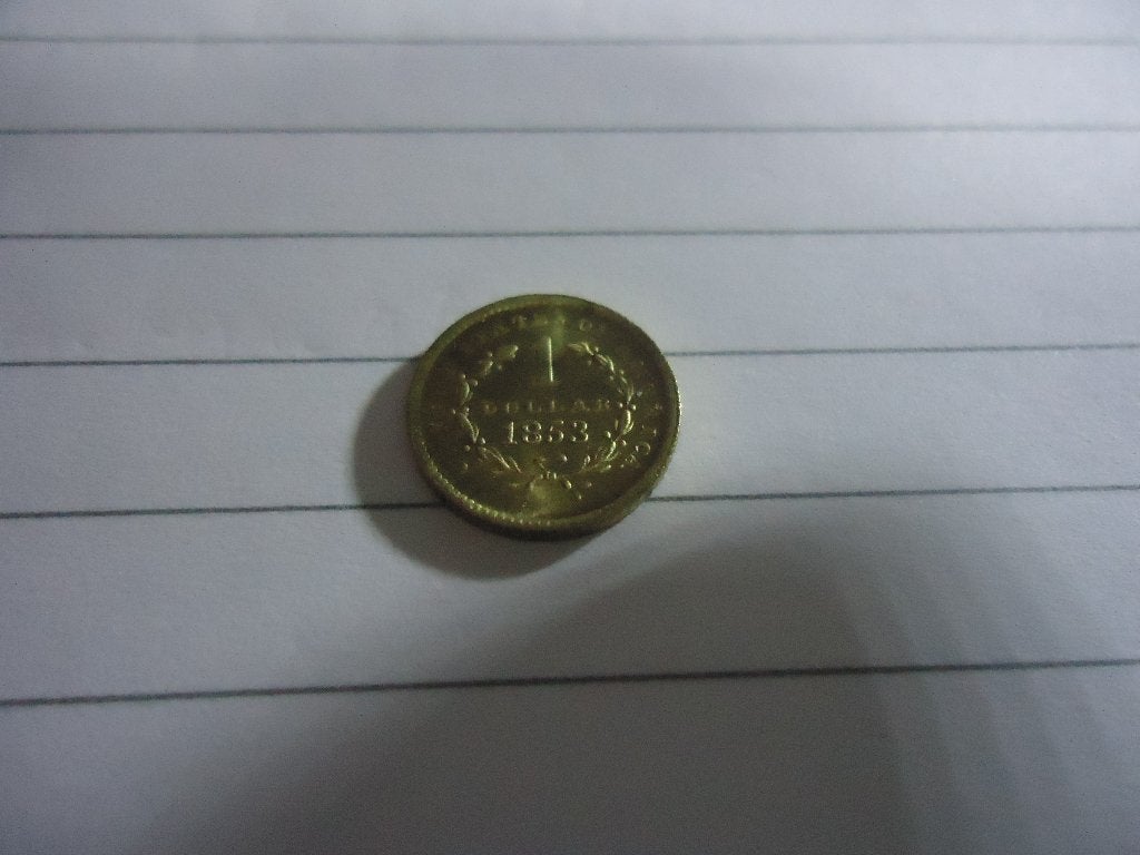 Munt 1 dollar USA 1853, Verzenden, Noord-Amerika