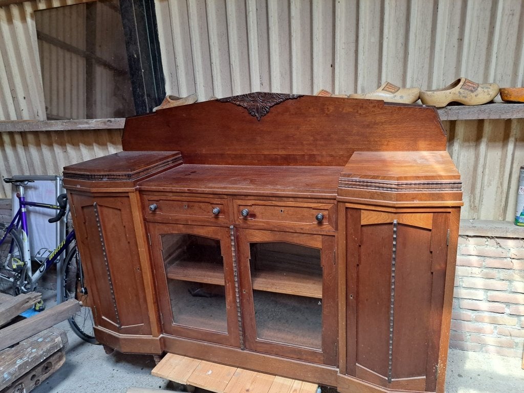 Amsterdamse school Art Deco dressoir te koop, Huis en Inrichting, Kasten | Dressoirs, Ophalen, Gebruikt, Met deur(en), 150 tot 200 cm