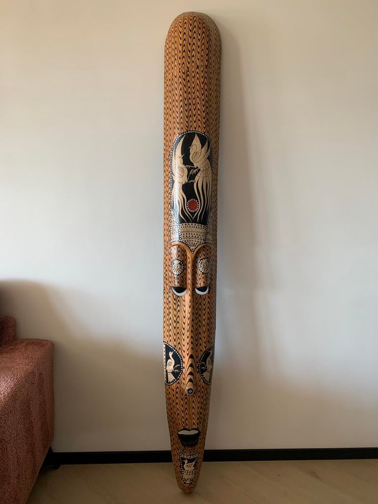 Groot Lombok Masker uit Indonesië - 210 cm hoog, Antiek en Kunst, Kunst | Niet-Westerse kunst, Ophalen
