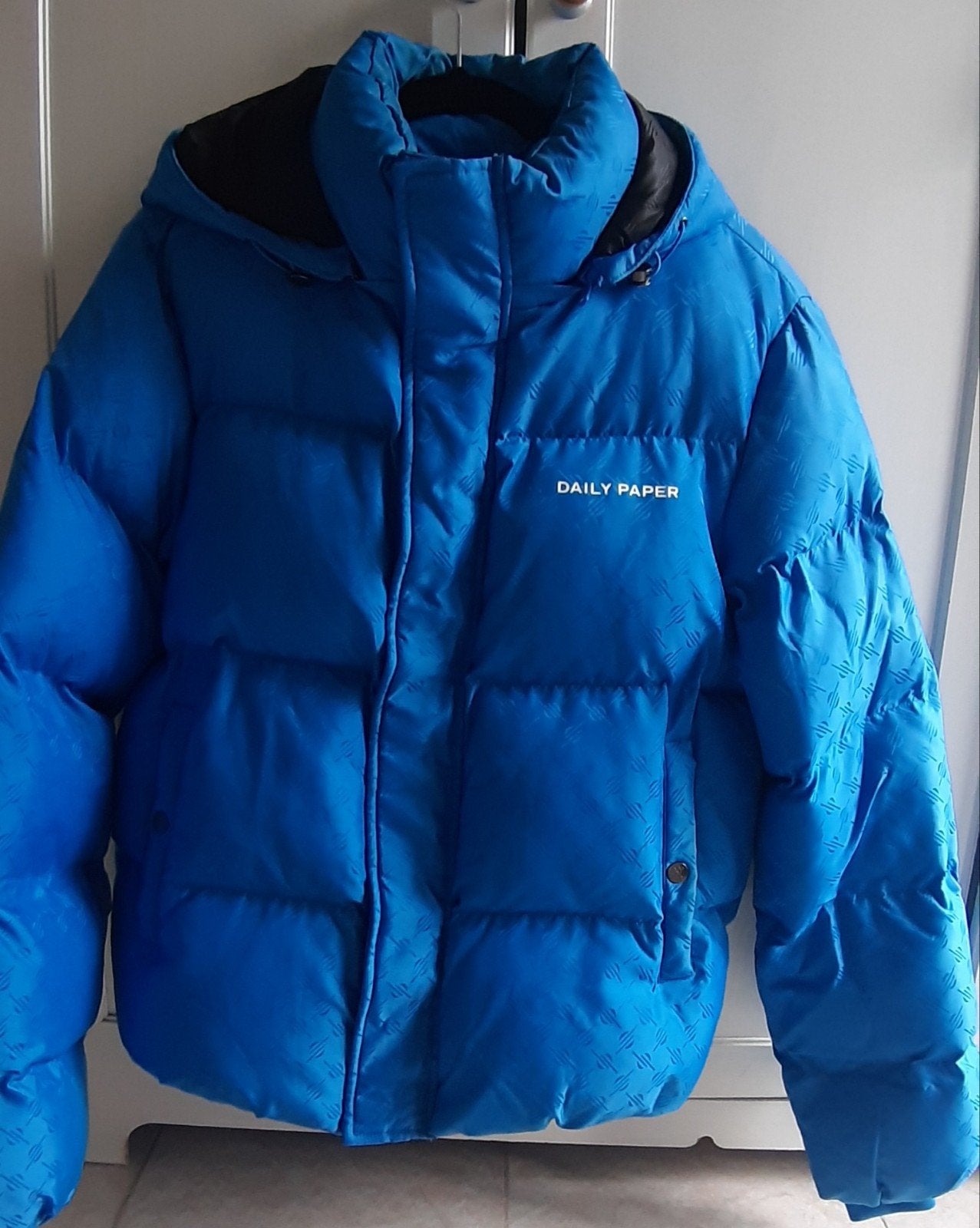 Daily Paper Puffer Jas - Blauw, Kleding | Heren, Blauw, Ophalen of Verzenden, Zo goed als nieuw, Daily Paper