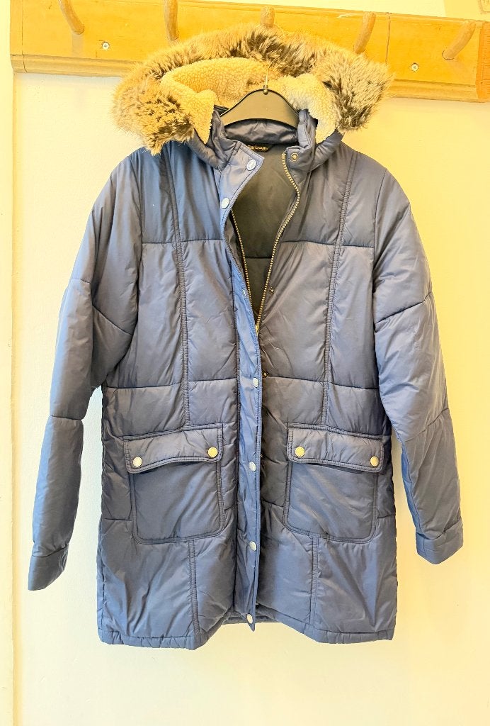 Barbour dames jas met kraag XXL oksel 50 cm, Ophalen of Verzenden, Zo goed als nieuw, Maat 46/48 (XL) of groter, Zwart