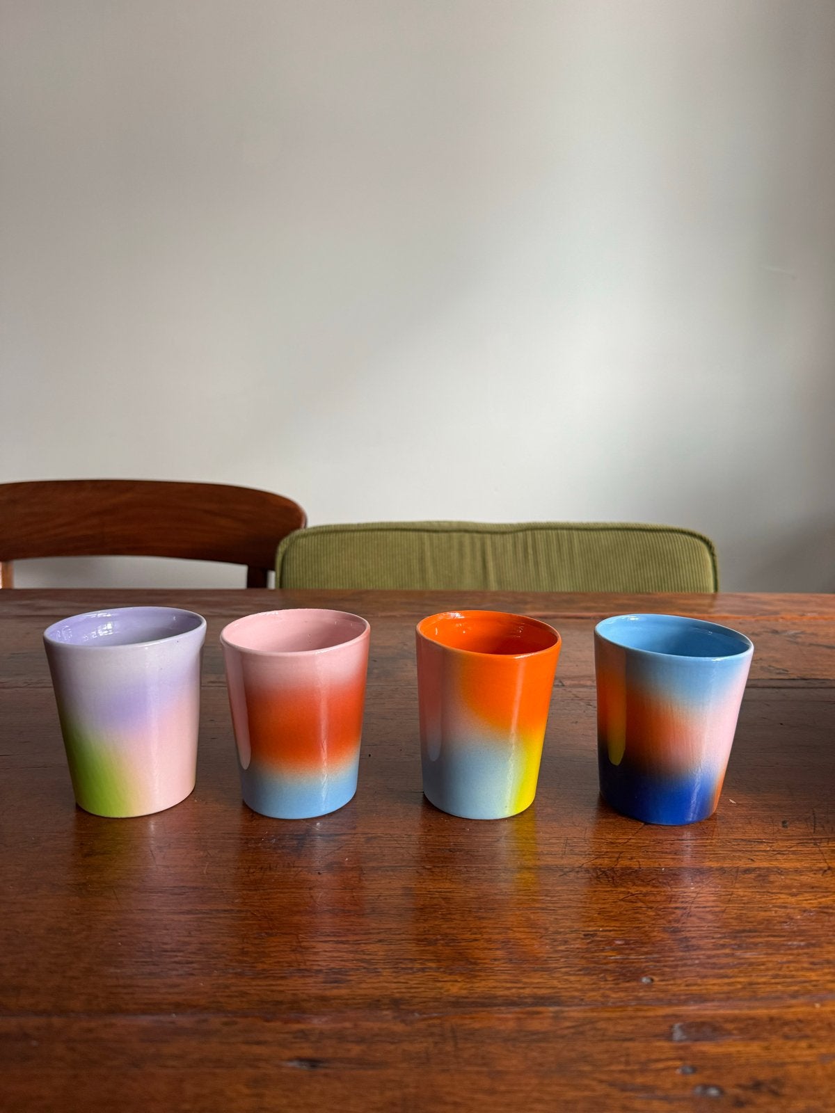 & Klevering - Hue - Bekers Set van 4 - Nieuw, Nieuw, Ophalen of Verzenden, Steen/keramiek, Meerkleurig