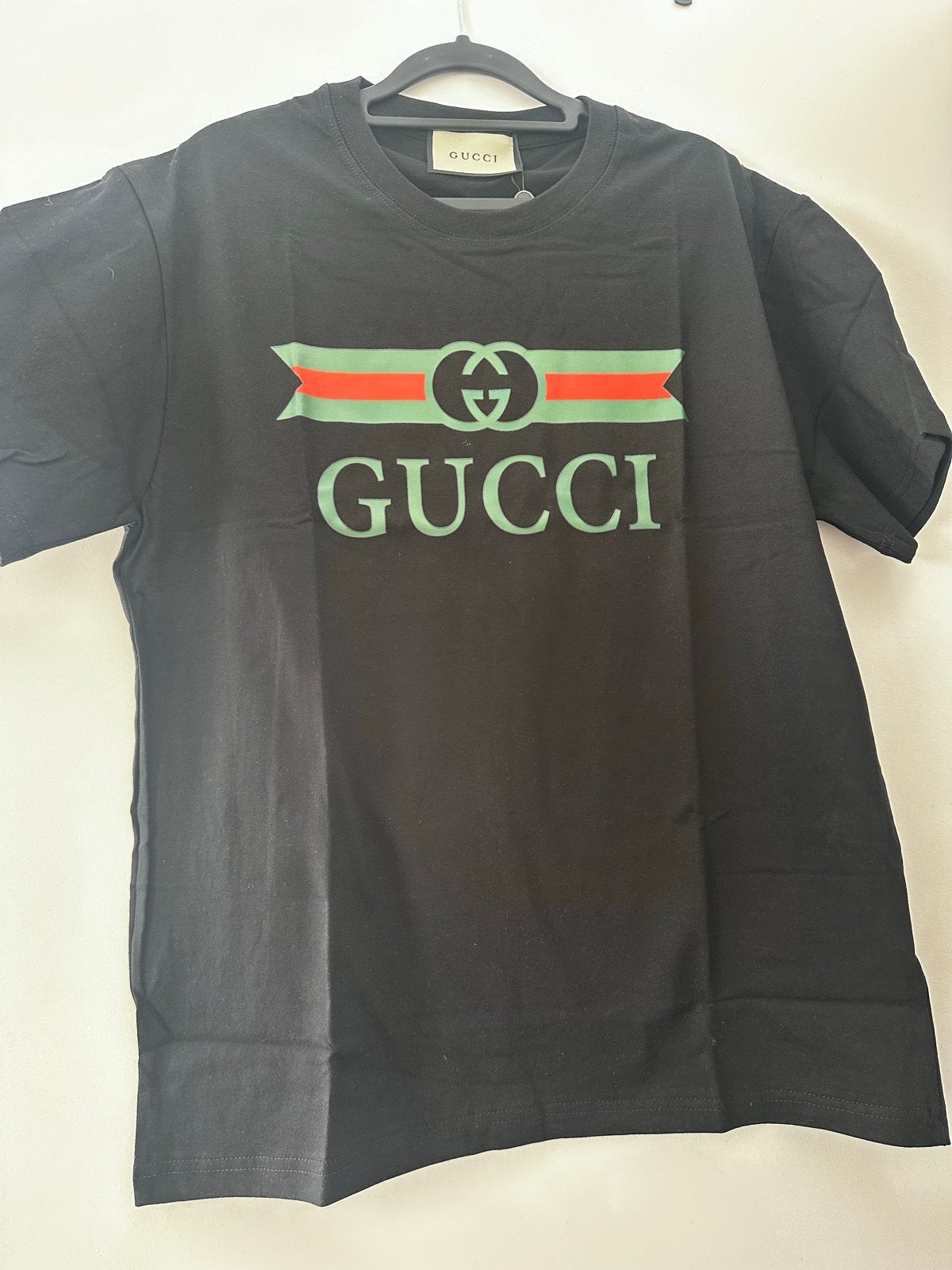 Gucci T-shirt Zwart met Logo - Nieuw, Ophalen of Verzenden, Nieuw, Maat 56/58 (XL), Zwart