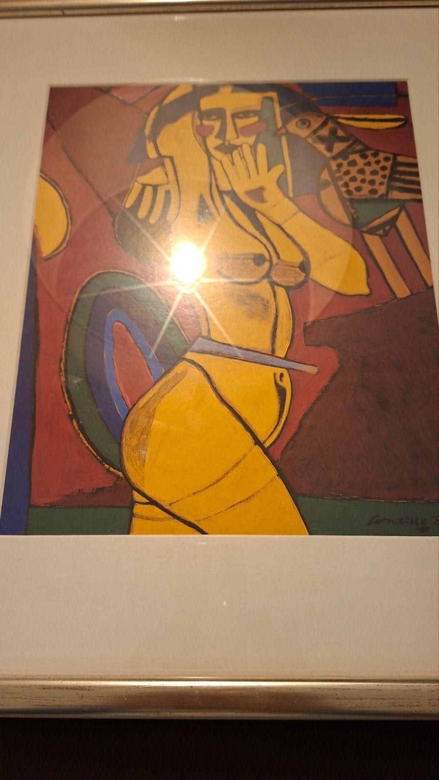 Corneille - Gesigneerde print uit 1989, Figuren, Papier/karton, Gesigneerd, Ophalen of Verzenden