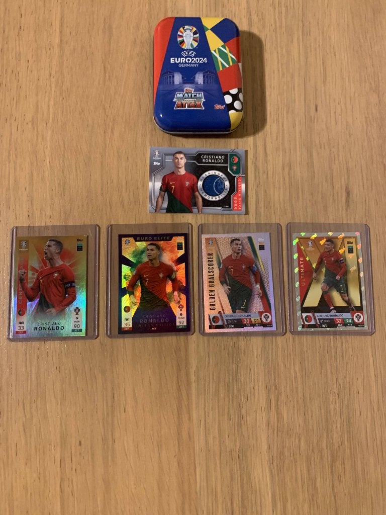 CR7 Topps Match Attax EURO 2024 - 5 Cards+Captain Relic, Ophalen of Verzenden, Nieuw