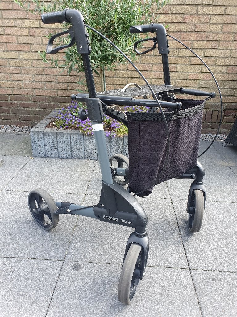 Rollator Topro Troja 150 M grijs/zwart max. 150kg / 100cm, Ophalen, Opvouwbaar, Gebruikt