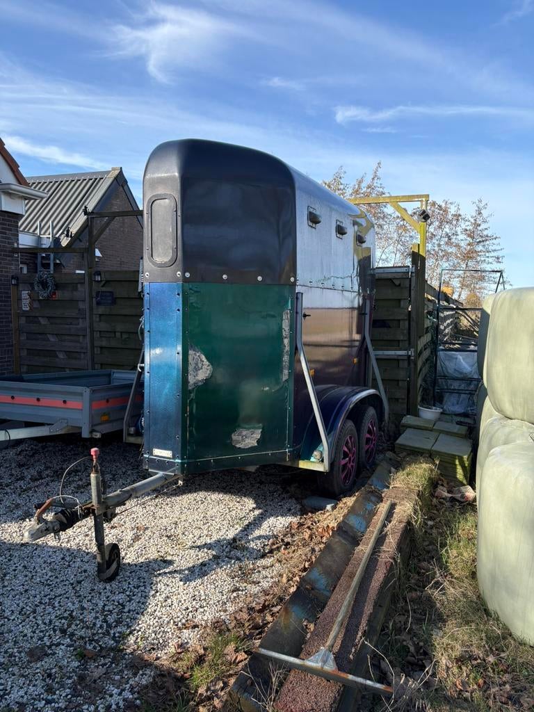 1 paards /pony trailer Ablas, Dieren en Toebehoren, Paarden en Pony's | Trailers en Aanhangwagens, Ophalen, Gebruikt, Hout, 1-paards trailer