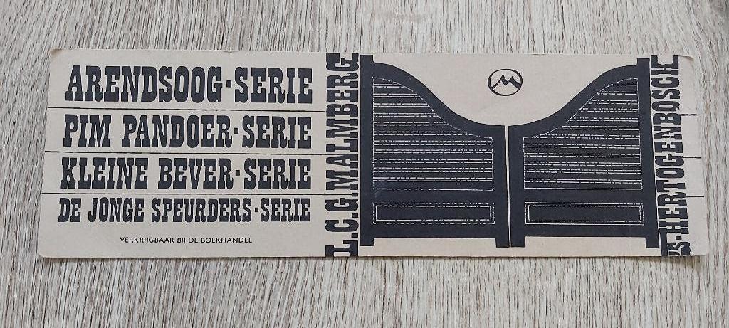Boekenlegger ARENDSOOG -SERIE etc. L.C.G. MALMBERG., Verzamelen, Ophalen of Verzenden, Gebruikt, Overige onderwerpen