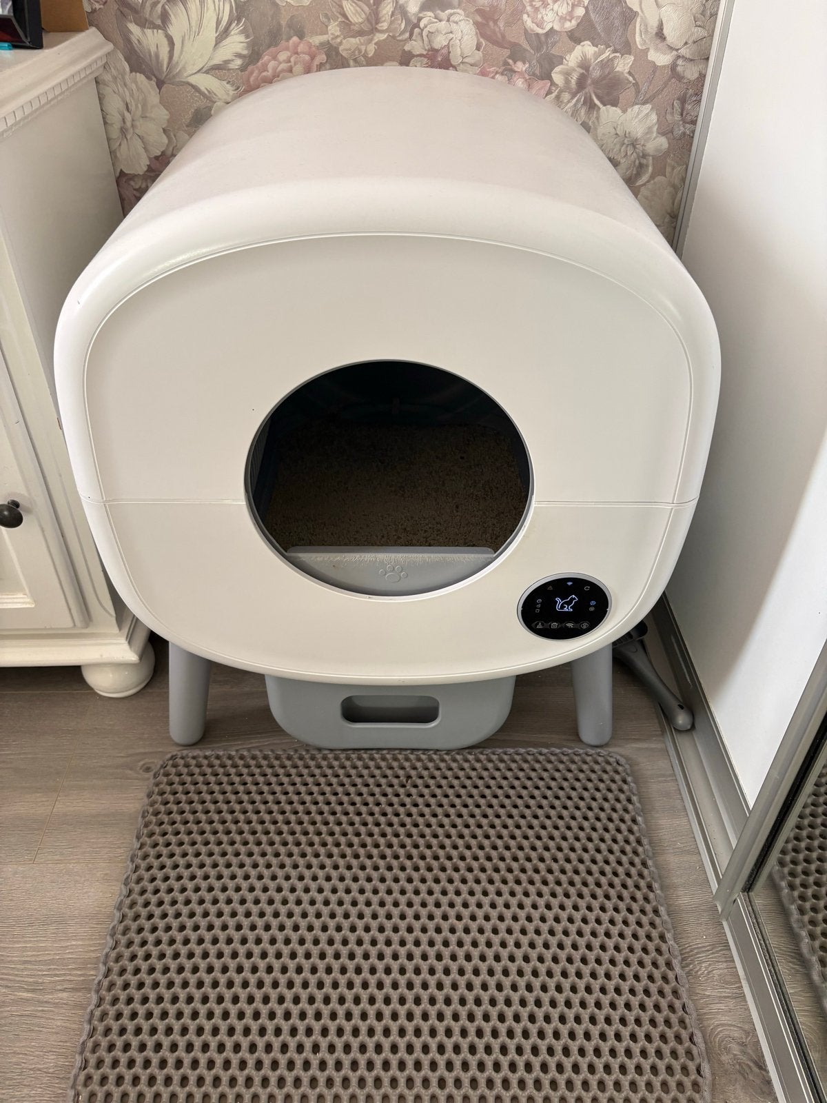 Automatische kattenbak, Ophalen, Zelfreinigend, Zo goed als nieuw, Gesloten