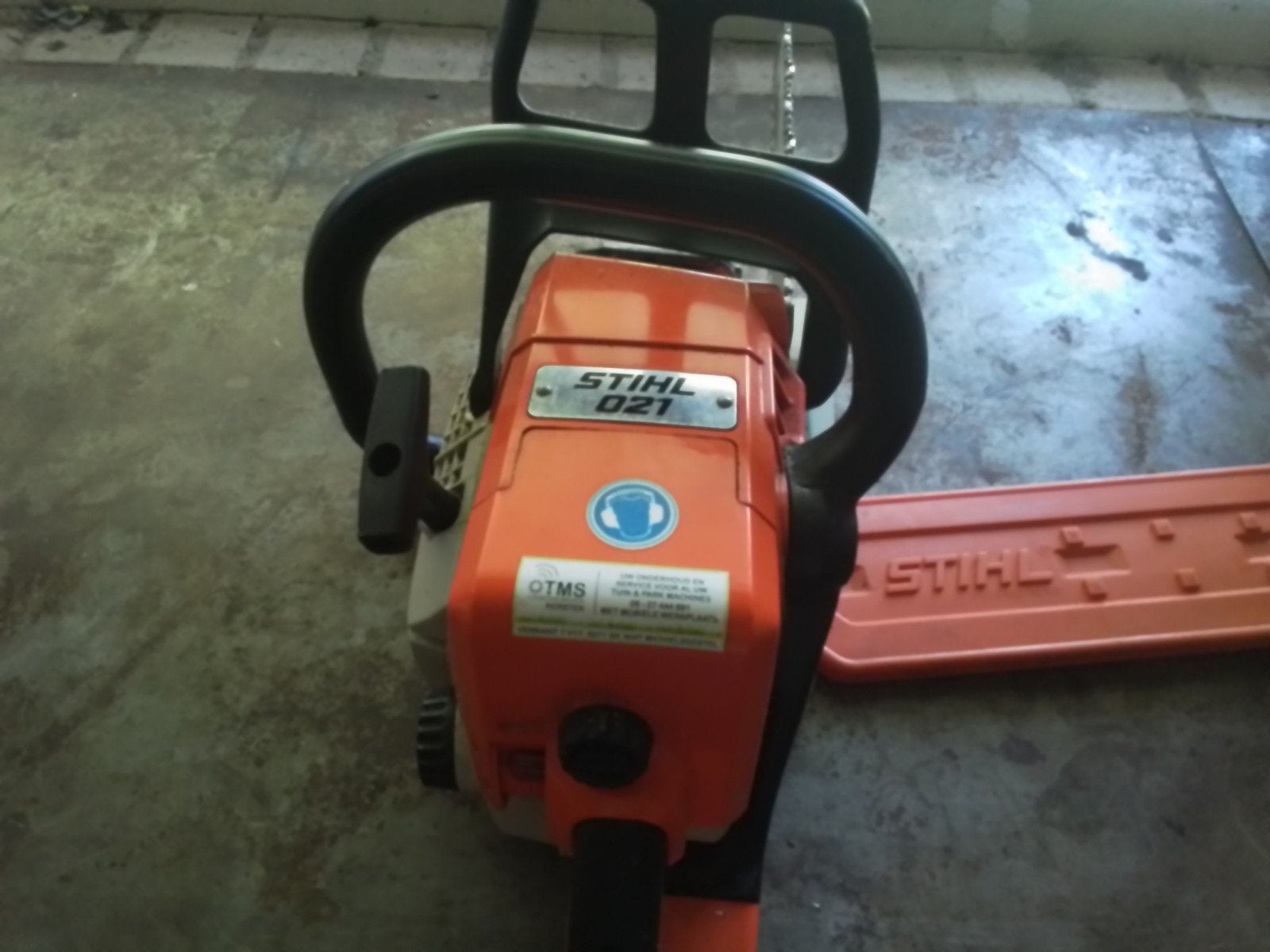 Kettingzaag., Ophalen of Verzenden, Gebruikt, Benzine, Stihl.