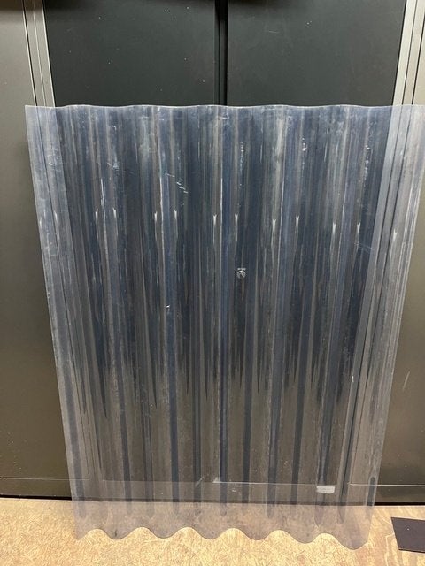 Polycarbonaat lichtplaat glashelder.       2 Stuks , Dakplaat of Dakpanplaat, Kunststof, Overige kleuren, Nieuw