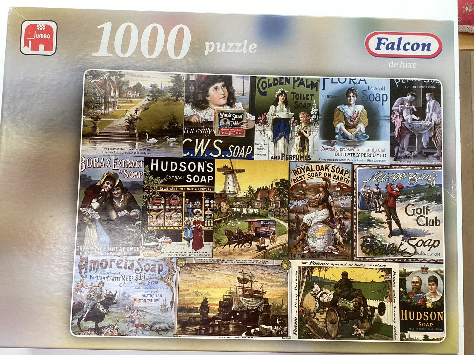 Jumbo Falcon de luxe 1000 stukjes puzzel - Vintage Zeeprecla, Ophalen, 500 t/m 1500 stukjes, Zo goed als nieuw, Overige typen