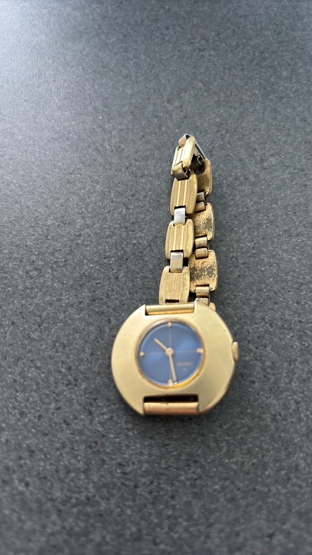 Seiko dames horloge verguld, Gebruikt, Staal, Polshorloge, Ophalen of Verzenden