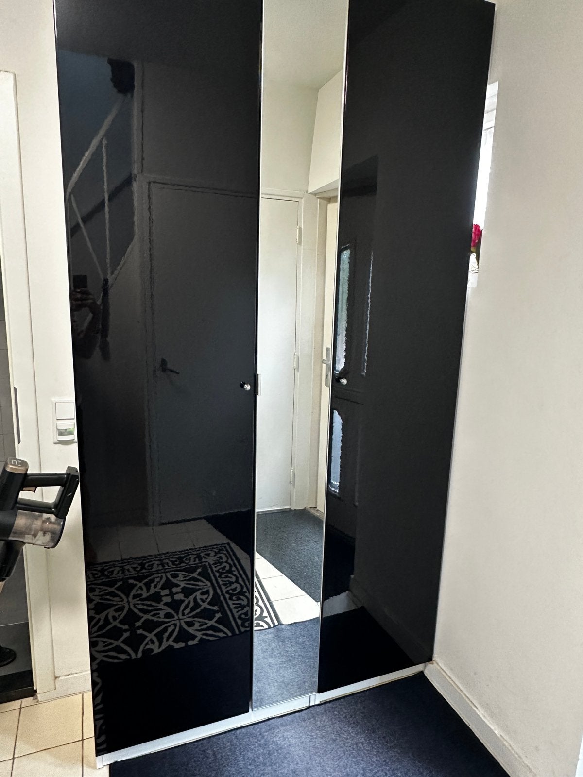 Grote IKEA PAX schoenenkast / kledingkast met spiegeldeur, Huis en Inrichting, Kasten | Kledingkasten, Ophalen, Met deur(en), 100 tot 150 cm