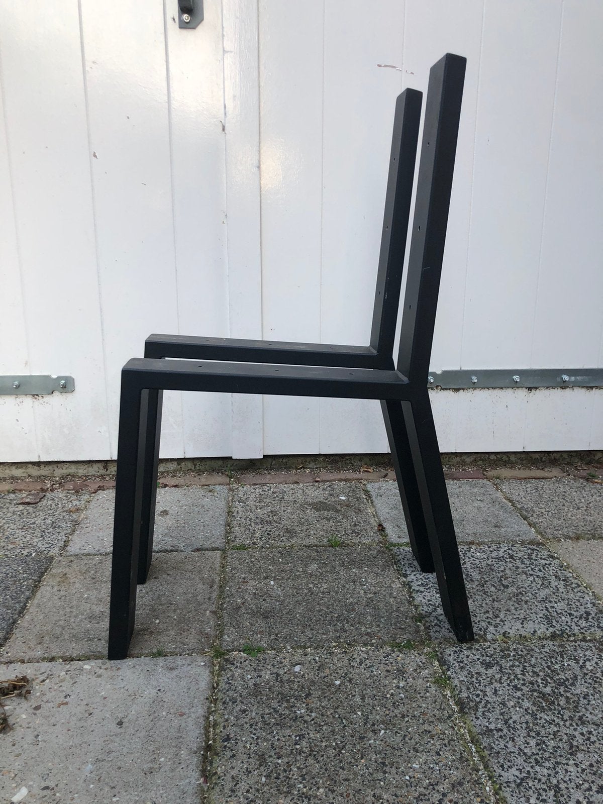 2 stalen bankpoten, Ophalen, Nieuw, 50 tot 100 cm, Metaal