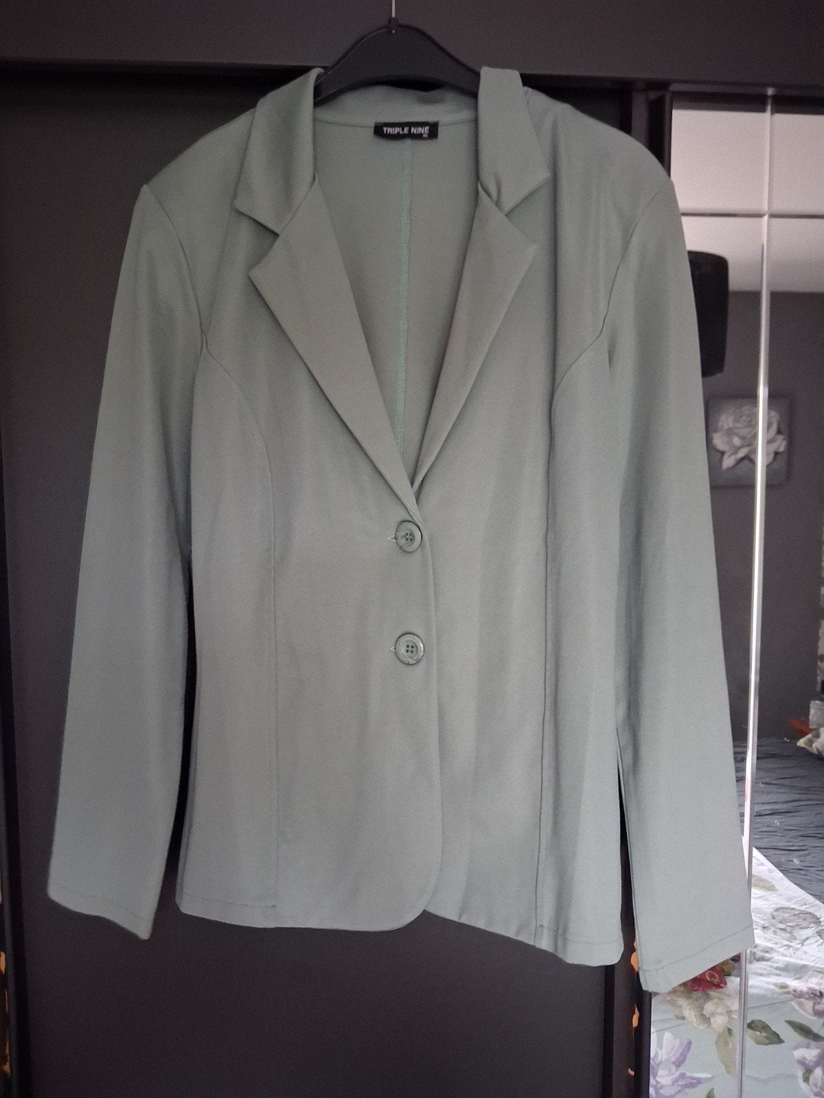 legergroene blazer maat xl, Triple Nine, Maat 46/48 (XL) of groter, Ophalen of Verzenden, Zo goed als nieuw