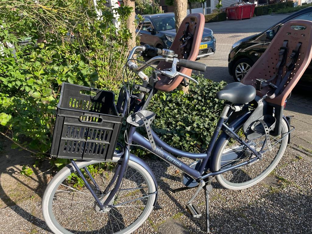 Cortina fiets met Yepp zitjes, Velgrem, Versnellingen, Ophalen, Overige merken