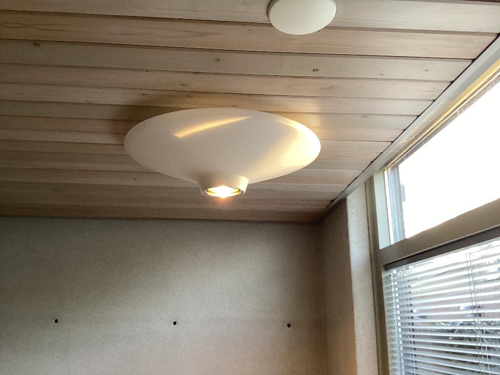 Plafondlamp, Ophalen, Gebruikt, Glas