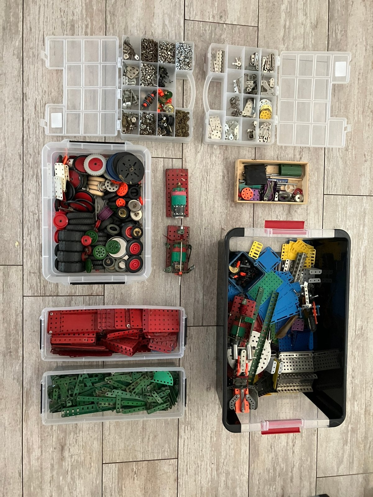 Veel Meccano / Mecano in 1 koop. Waarschijnlijk voor 1964., Ophalen, Gebruikt, Groter dan 1:32, Overige merken
