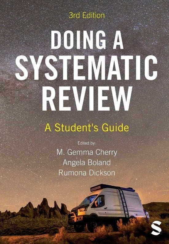 DOING A SYSTEMATIC REVIEW, Engels boek, Student's Guide, Zo goed als nieuw, M. Gemma, Beta, HBO