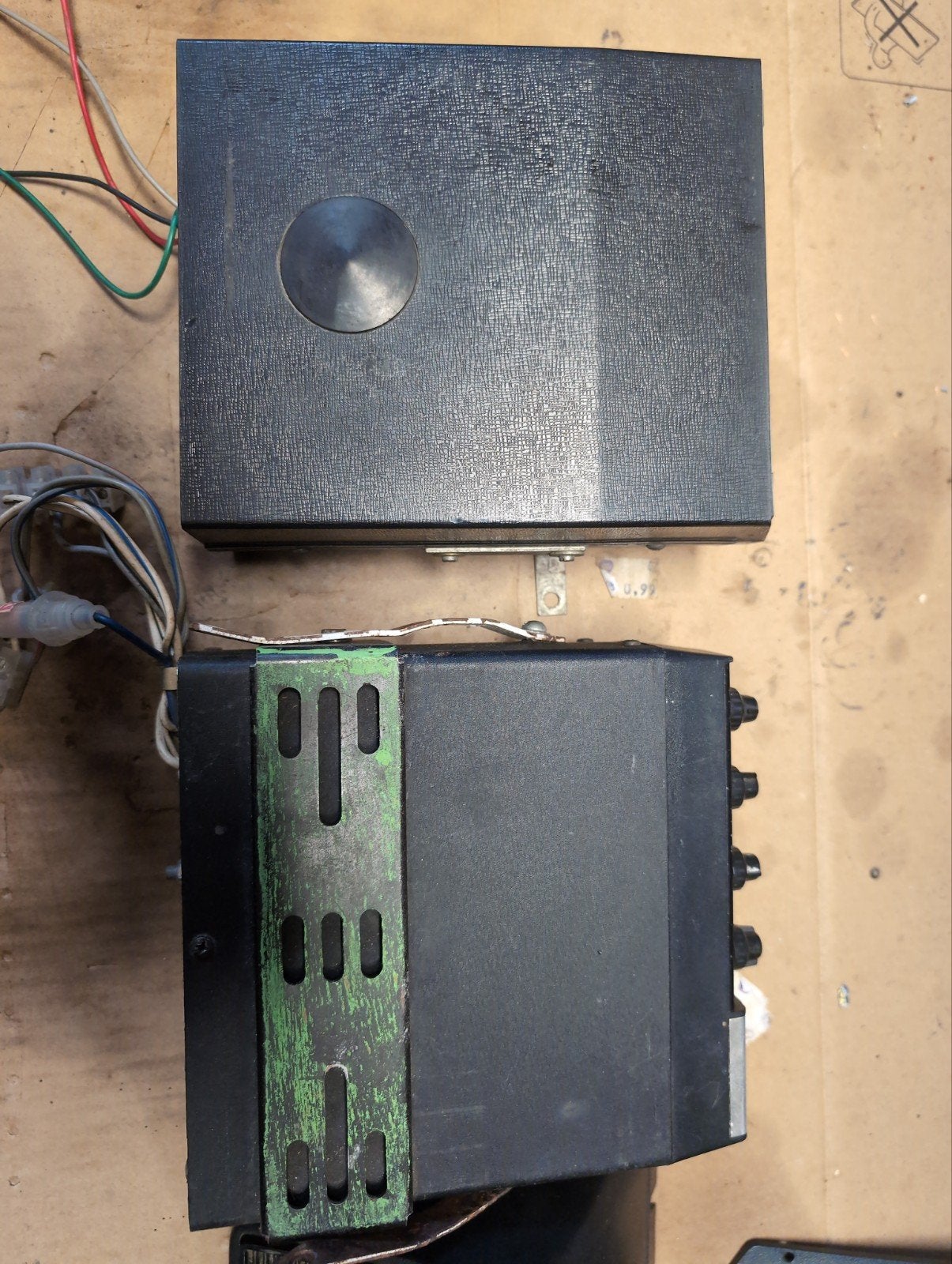 Vintage 8-track autoradio's Hitachi, DYN en Tapir speakers, Ophalen