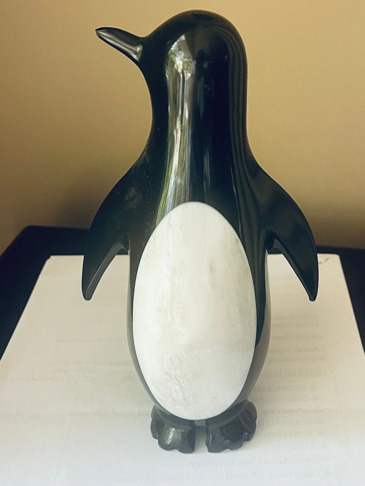 Marmeren Pinquin 20 cm, Antiek en Kunst, Ophalen