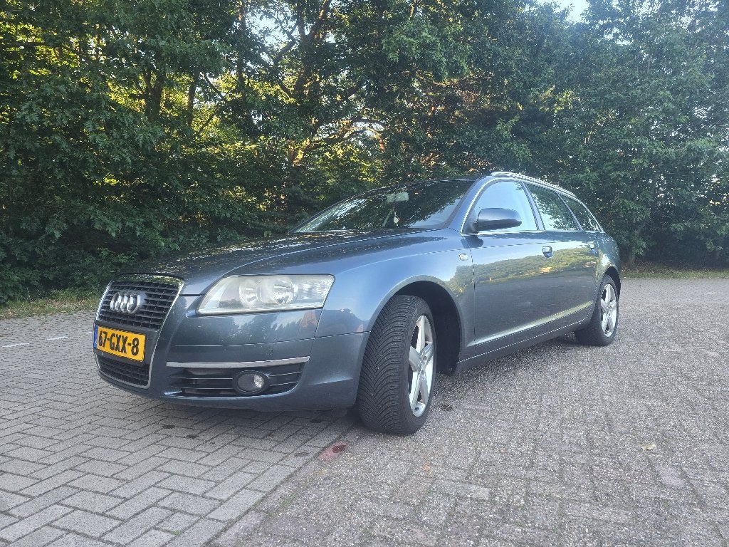 Audi A6 2.0 Tfsi Avant 125KW AUT 2008 Blauw, Auto's, Audi, Stof, Zwart, 1984 cc, Blauw