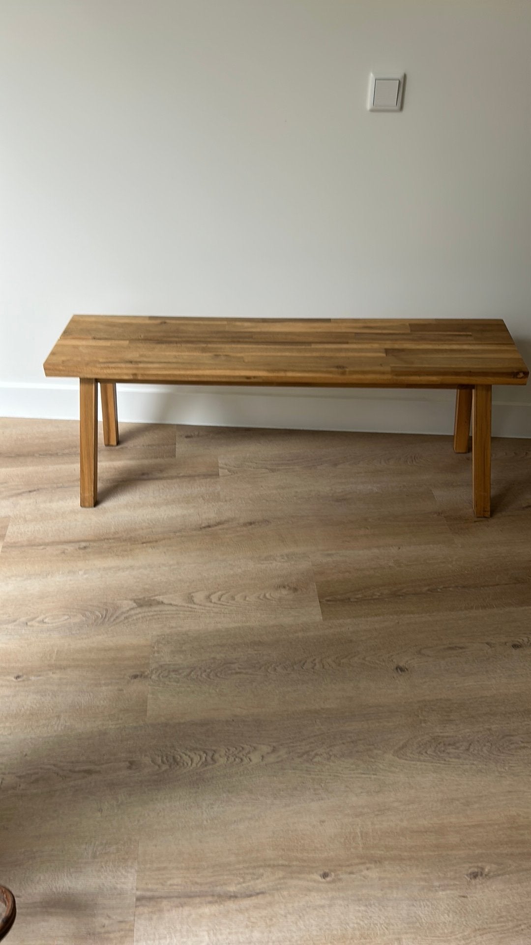 Ikea Skogsta bank, Huis en Inrichting, Ophalen, Zo goed als nieuw, Hout